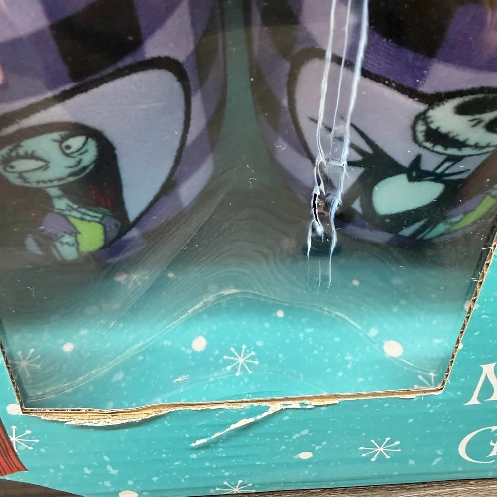 Disney Tim Burton's The Nightmare Before Christmas Slipper & Eye Mask Set